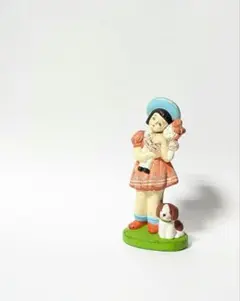 ♡ドイツアンティーク木製ミニオブジェお花の妖精さん - メルカリ