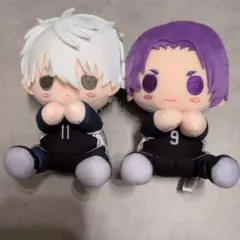 ブルーロック withCAT アイマスク付きぬいぐるみ 凪誠士郎＆御影玲王