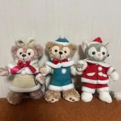ダッフィー シェリーメイ ジェラトーニ ぬいぐるみバッジ クリスマス