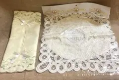 ティッシュケースカバー　2枚　レース　キャントンマーケット