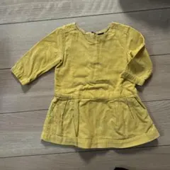 babygap ワンピース　コーデュロイ マスタード　80