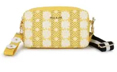 ポールアンドジョーアクセソワ　フラワー　ショルダーバッグ　イエロー　新品　レトロ