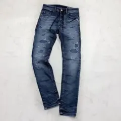 ディーゼル THOMMER スキニーデニム ダメージ加工　ジョグジーンズ　28