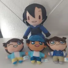 名探偵コナン 服部平次 ぬいぐるみマスコット4セットCONAN