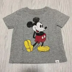値下げしました！ミッキー　Tシャツ　グレー
