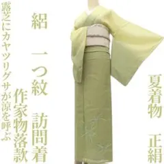 ゆめsaku 夏着物 正絹 絽 銀糸刺繡 手縫い仕立て 訪問着 P-278 - メルカリ