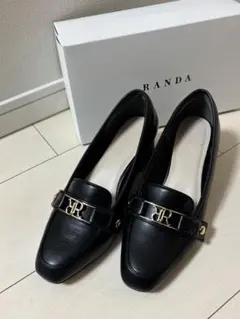 RANDA ブラック ローファー Mサイズ