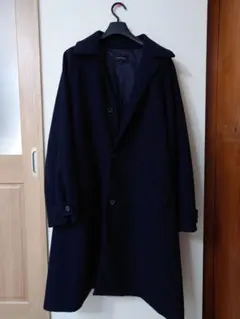 GLOBAL WORK ネイビー チェスターコート Lサイズ メンズ