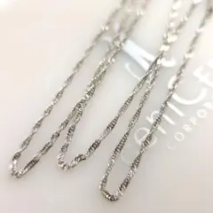 ジュエリーマキ Pt850 スクリューチェーン ネックレス 1.69g