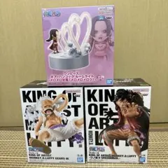 ワンピース　ルフィ　フィギュア2種＆ボア・ハンコックルームライトセット