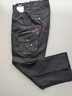 ジャウィン Jawin 限定カラー 秋冬用デニム風ストレッチカーゴパンツ79cm