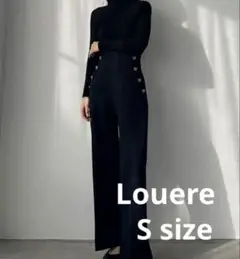 Louere ハイウエストマリンパンツ ネイビー