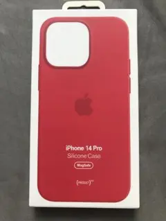 iPhone 14Pro シリコーンケース　レッド 新品純正