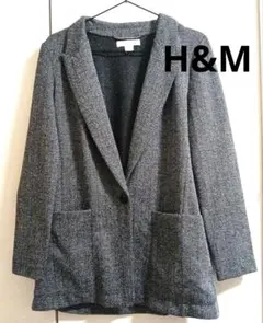 H&M/エイチアンドエム ダークグレー テーラードジャケット
