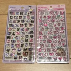 ボンボンドロップシール 国内正規品 もじ 文字 moji サンリオ 新作 ２枚