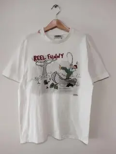90s USA古着 釣り フィッシング シングルステッチ Tシャツ
