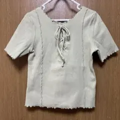Aunt Marie's 2way レースアップハーフスリーブトップスのサムネイル