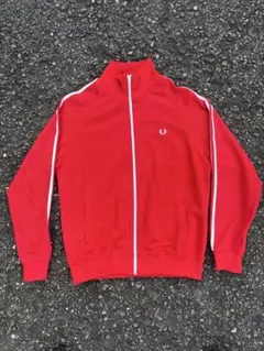 FRED PERRY トラックジャケット レッド M - メルカリ