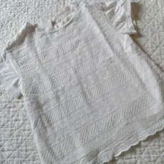 Coen 　コーエン　半袖Tシャツ 120 オフホワイト