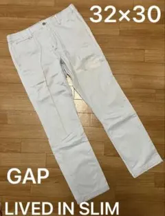 【最終値下】 Gap Lived in Slim チノパン 32×30 ベージュ