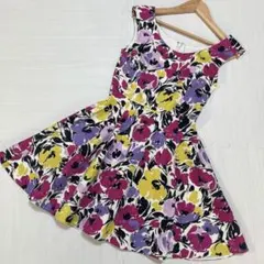 snidel 花柄フレアワンピースドレス