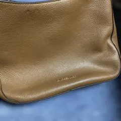 美品マイケルコースブラウンレザーショルダーバッグ