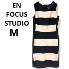 ENFOCUS STUDIO ノースリーブワンピース 6号 ブラック/ベージュ