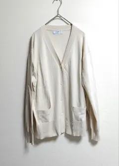スローブイエナ　アイスコットンVネックカーディガン　アイボリー