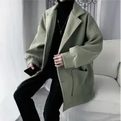 グリーン チェスターコート XL