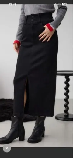 AZUL デニムハイウエストスカート