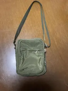 スリコ　3COINS ミニショルダーバッグ モスグリーン