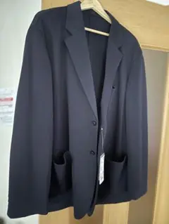 【新品】UNIQLO コンフォート 2Bジャケット 袖丈着丈短め3XL ネイビー