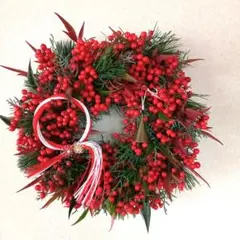 シフォン様専用＆グリーンと南天の実ラウンドリース