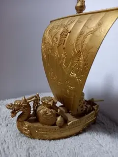 七福神 宝船 金 船形彫刻 縁起物 開運 - メルカリ