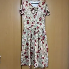 PINKHOUSEピンクハウス花柄（ブー ケ柄・いちご柄） 半袖ロング