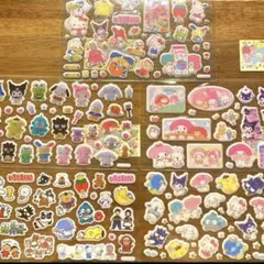 サンリオ　いちご新聞 付録　ぷくぷくなかよしシール　全5種コンプリート