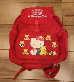 極美品♡Hello Kitty キッズ レトロリュック レッドのサムネイル
