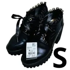 axes femme POETIQUE S 22.5cm 厚底 ブーツ ブラック