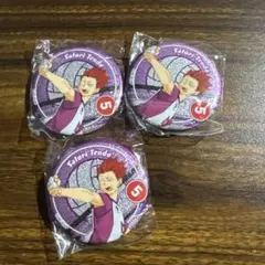 ハイキュー！！ 「繋ぐ」 グリッター缶バッジ 天童覚 3点セット