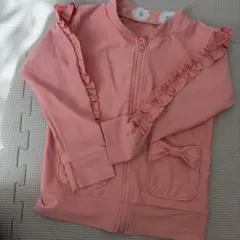 ピンク フリル付き ラッシュガード