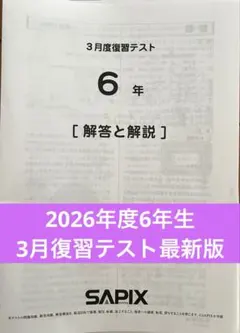 2026年最新】サピックス6年 テストの人気アイテム - メルカリ