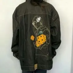 超希少・XXLサイズ■GOD BODY デニム ジャケット　刺繍