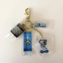 ディズニーシー25周年カプセルトイ キーチェーン　15周年