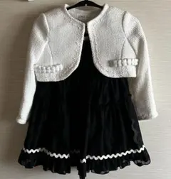 フォーマルワンピース ホワイト・ブラック