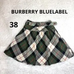 ①Burberry Blue labelノバチェック プリーツミニスカート - メルカリ