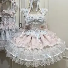 Shirley Temple リボン柄ジャンパースカート - メルカリ