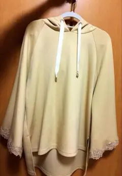 axes femme ポンチョ イエロー