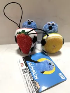 パペットスンスン　フルーツマスコット　オレンジ　イチゴ　まとめ売り