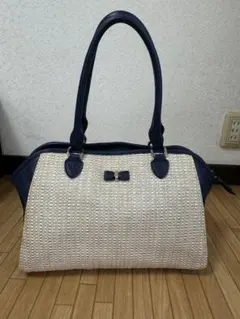 Luria 4℃ ハンドバッグ ネイビー 美品のサムネイル