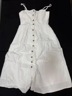 H&M ホワイト リネン ワンピースのサムネイル